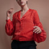 Coquelicot Red Pinted Shirt
