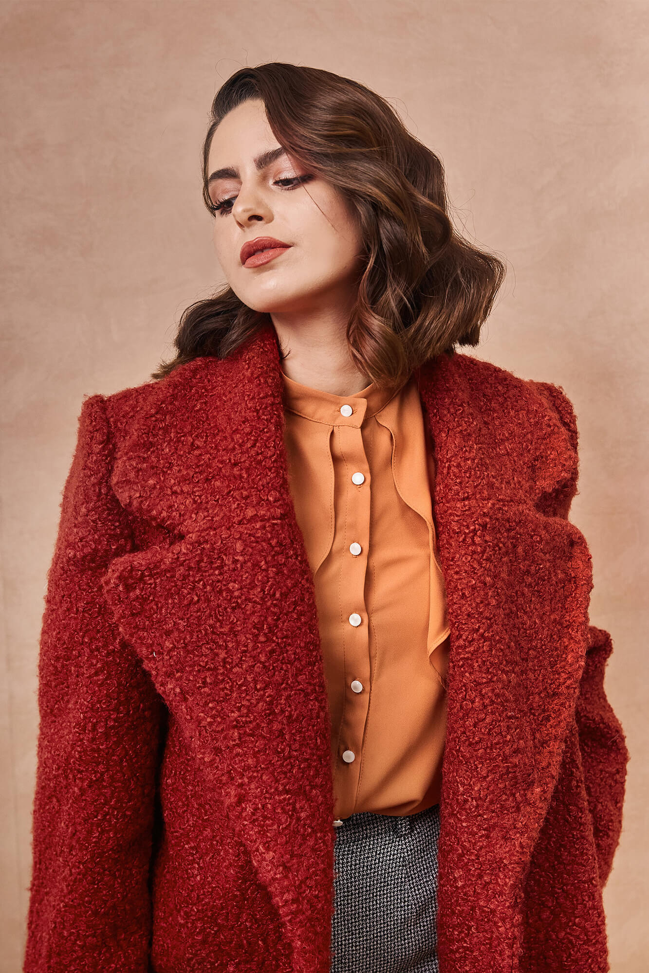 Luxury Thick Teddy Red Coat