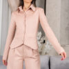 Powder Pink Jacket With Silver Button