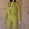 Green Croped Tailoring Blazer
